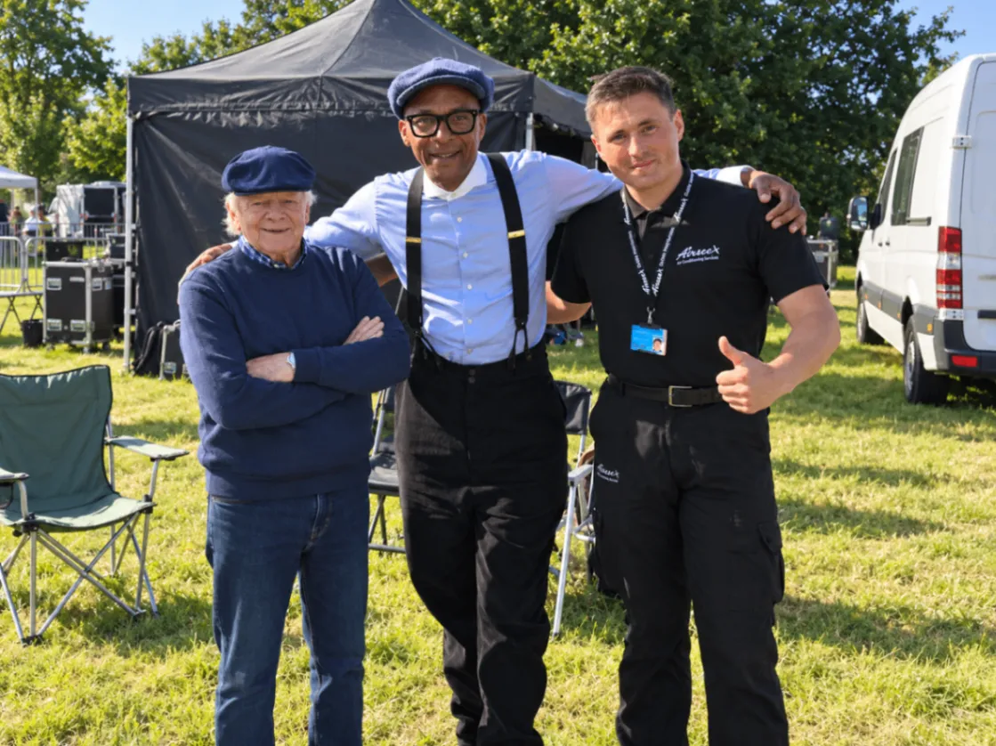 Airsec close protection operative supporting a client at an event